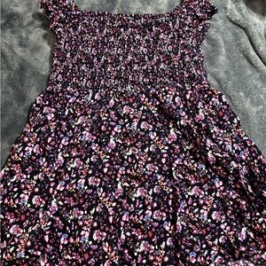 Express Multicolor Smocked Top